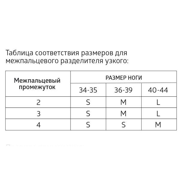 B.Well Разделитель межпальцевый FW-644, набор, М+S 2шт+1шт, 3 шт.