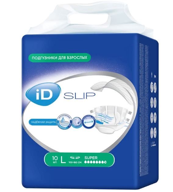 фото упаковки Подгузники для взрослых iD Slip Super