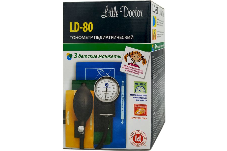 фото упаковки Тонометр механический Little Doctor LD-80 педиатрический