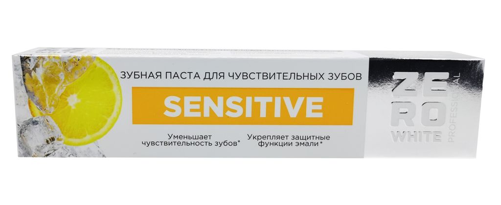 фото упаковки Zero White Зубная паста Sensitive для чувствительных зубов