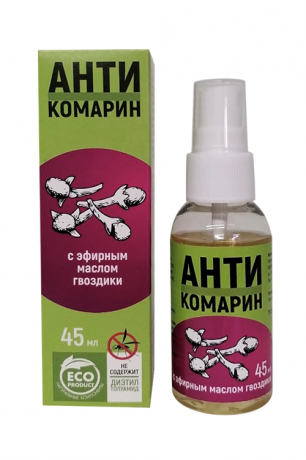 фото упаковки Антикомарин с эфирным маслом Гвоздики