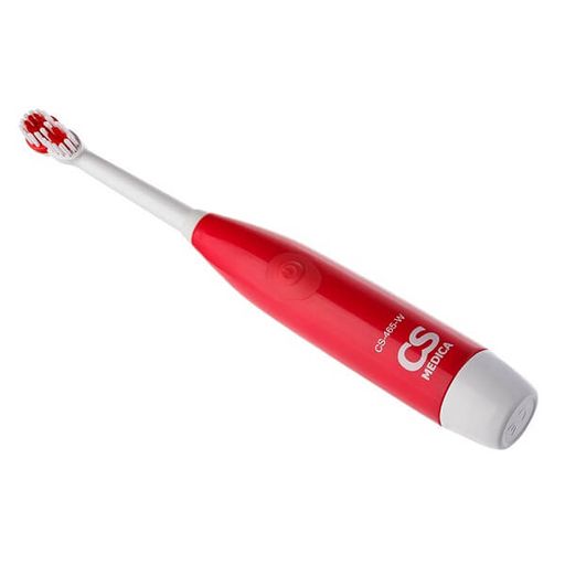 CS Medica CS-465-W Электрическая зубная щетка, щетка зубная, красного цвета, 1 шт.