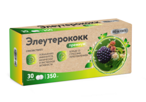 BioForte Элеутерококк Премиум, таблетки, 30 шт.
