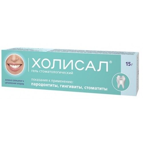 Холисал, гель стоматологический, 15 г, 1 шт.