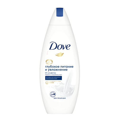 Dove Крем-гель для душа Глубокое питание и увлажнение, крем-гель, 250 мл, 1 шт.